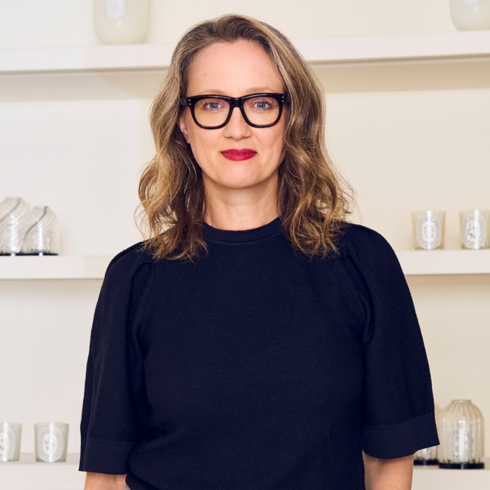Headshot of Laurence Semichon, the chief executive officer at Diptyque